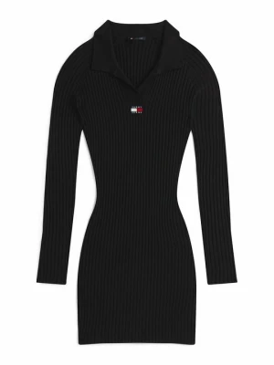 Sukienka dzianinowa Tommy Jeans czarny