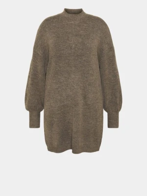 Sukienka dzianinowa Vero Moda khaki