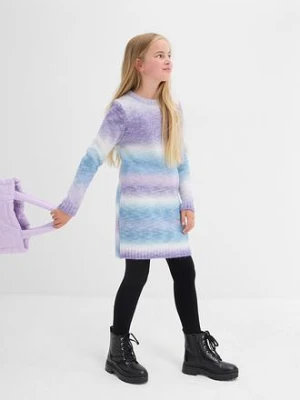 Sukienka dzianinowa w cieniowanym kolorze bonprix