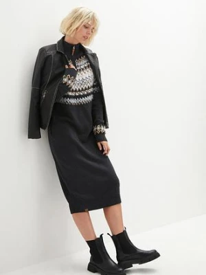 Sukienka dzianinowa w norweski wzór bonprix