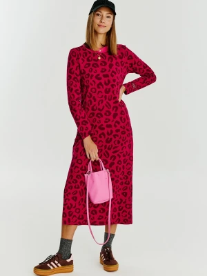 Sukienka dzianinowa Wild Maroon XS