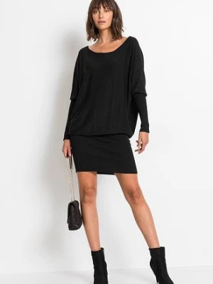 Sukienka dzianinowa z lejącej mieszanki wiskozy bonprix