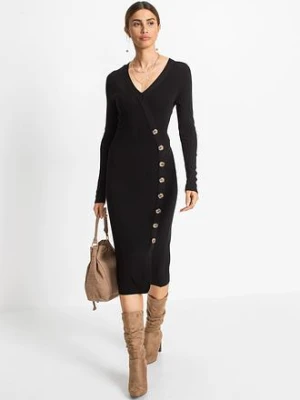 Sukienka dzianinowa z mieszanki wiskozy bonprix