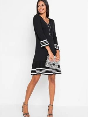 Sukienka dzianinowa z mieszanki wiskozy bonprix