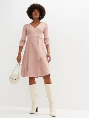 Sukienka dzianinowa z mieszanki wiskozy bonprix