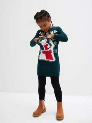 Sukienka dzianinowa z torebką (komplet 2-cz.) bonprix