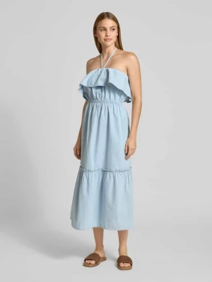 Sukienka dżinsowa z halterem model 'LUMIRA' drykorn