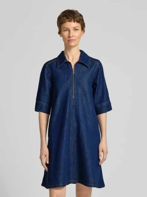 Sukienka dżinsowa z mieszanki lyocellu i bawełny z zamkiem błyskawicznym My Essential Wardrobe