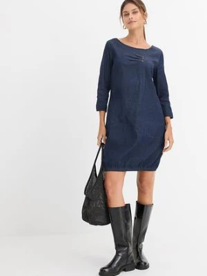 Sukienka dżinsowa ze stretchem bonprix