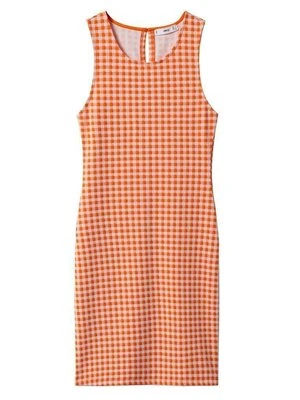 Sukienka etui Mango pomarańczowy