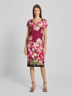 Sukienka etui o długości do kolan z wiązanym detalem Adrianna Papell