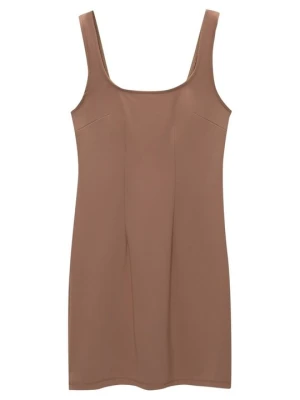 Sukienka etui PULL&BEAR brązowy