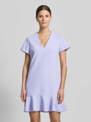 Sukienka etui taliowana z dodatkiem wiskozy model ‘KABILA’ HUGO