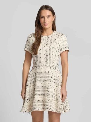 Sukienka etui taliowana z mieszanki bawełny model ‘DATARNI1’ Boss