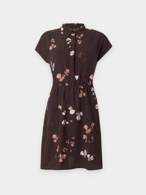 Sukienka etui Vero Moda ciemnobrązowy