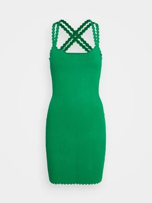 Sukienka etui Victoria Beckham zielony