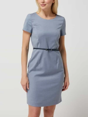Sukienka etui z paskiem montego