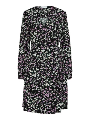 SELECTED FEMME Sukienka "Fiola" w kolorze czarnym ze wzorem rozmiar: 34