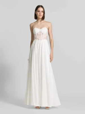 sukienka gorsetowa w stylu z odkrytymi ramionami LUXUAR FASHION