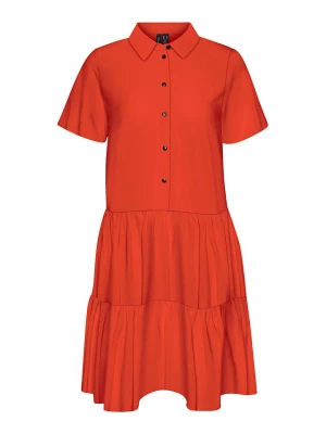 Vero Moda Sukienka "Jeanett" w kolorze czerwonym rozmiar: XS