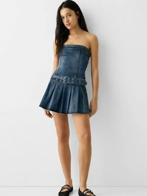 Sukienka jeansowa Bershka