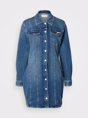Sukienka jeansowa Calvin Klein Jeans niebieski denim