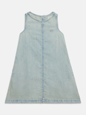 Sukienka jeansowa Calvin Klein Jeans jasnoniebieski