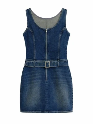 Sukienka jeansowa Desigual granatowy