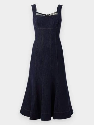Sukienka jeansowa Diane Von Furstenberg granatowy