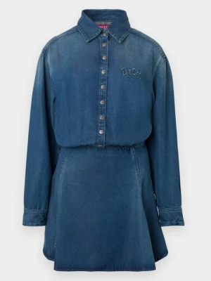 Sukienka jeansowa Diesel niebieski denim