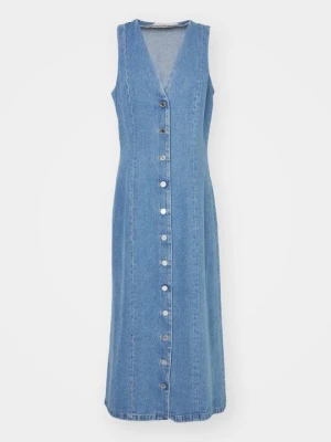 Sukienka jeansowa Fête Impériale niebieski denim