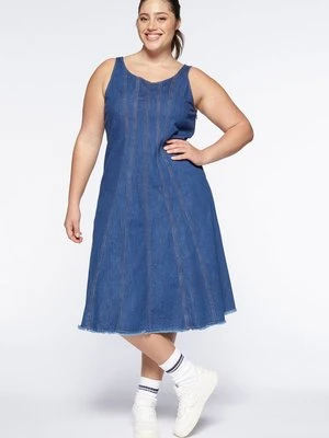 Sukienka jeansowa Fiorella Rubino niebieski denim