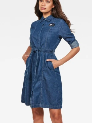 Sukienka jeansowa G-Star niebieski denim