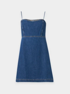 Sukienka jeansowa GAP niebieski denim