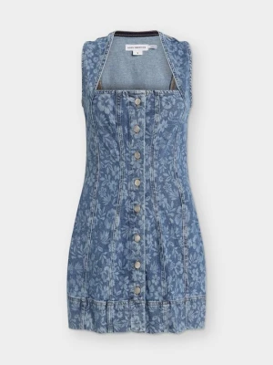 Sukienka jeansowa Good American jasnoniebieski denim