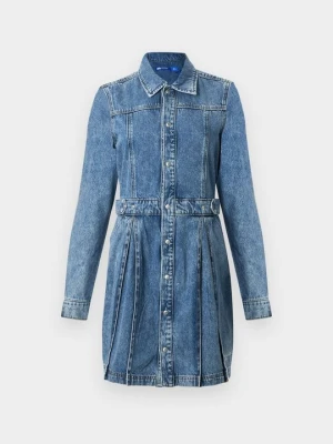 Sukienka jeansowa KARL LAGERFELD niebieski denim