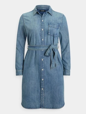 Sukienka jeansowa Lauren Ralph Lauren niebieski denim