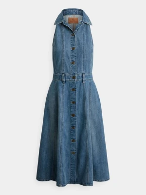 Sukienka jeansowa Lauren Ralph Lauren niebieski denim