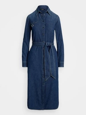 Sukienka jeansowa Lauren Ralph Lauren niebieski denim