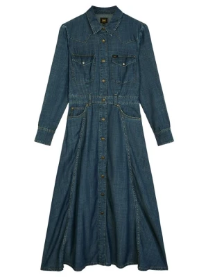 Sukienka jeansowa Lee niebieski denim