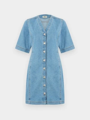 Sukienka jeansowa Mads Nørgaard niebieski denim
