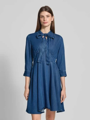 Sukienka jeansowa mini z kokardą HUGO