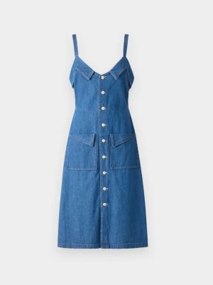 Sukienka jeansowa Mother niebieski denim