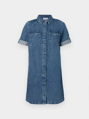 Sukienka jeansowa Noisy May niebieski denim