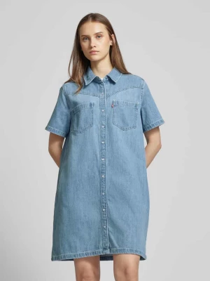 Sukienka jeansowa o długości do kolan z kołnierzykiem koszulowym model ‘LOUISA’ Levi's®