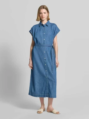 Sukienka jeansowa o kroju regular fit z czystej bawełny s.Oliver Jeansowy niebieski
