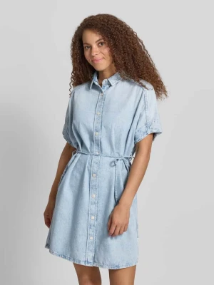 Sukienka jeansowa o kroju relaxed fit z czystej bawełny Marc O'Polo DENIM