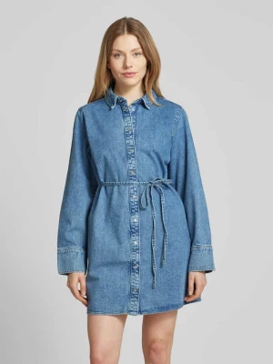 Sukienka jeansowa o kroju relaxed fit z czystej bawełny Tom Tailor Denim