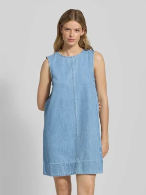Sukienka jeansowa o luźnym kroju z czystej bawełny model ‘FLORA’ Pieces