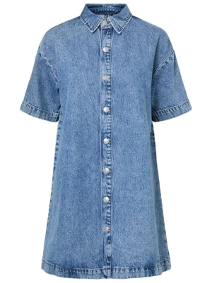 Sukienka jeansowa Pieces niebieski denim